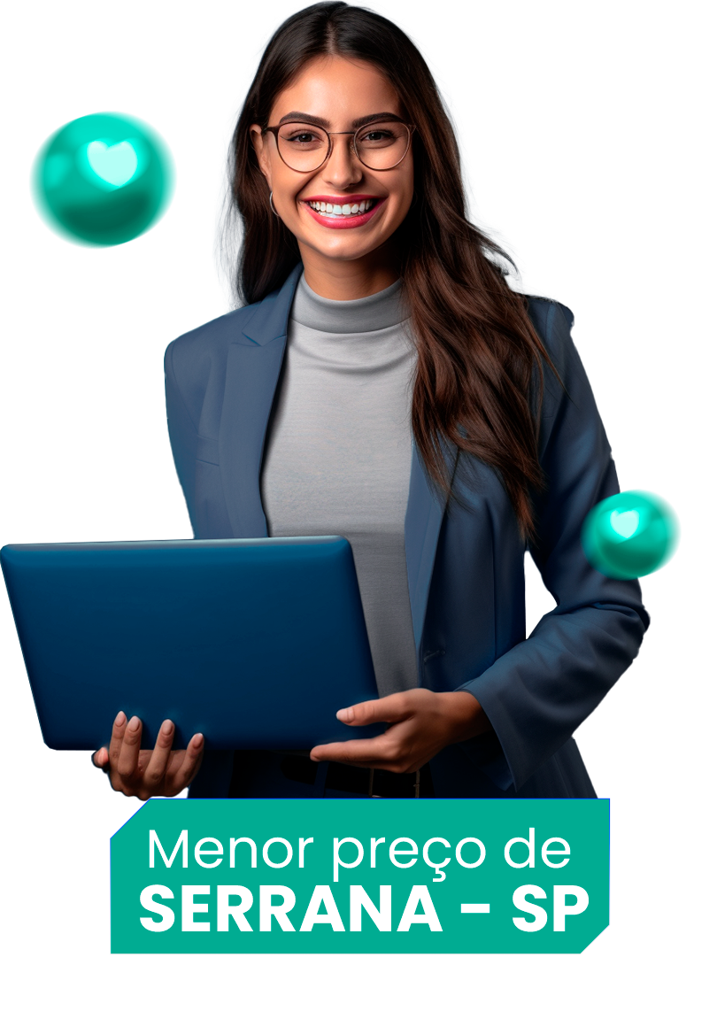 Mulher com Notebook na mão